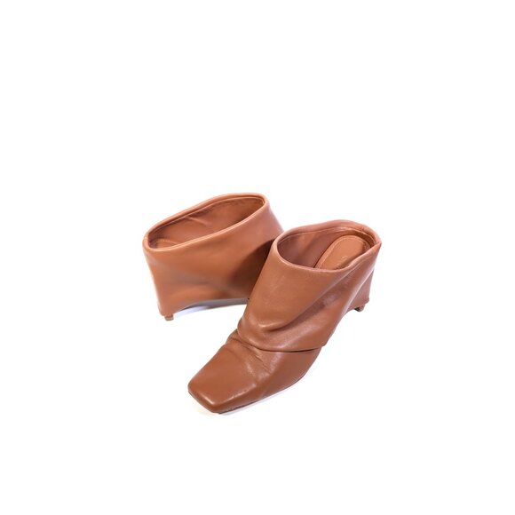 Jonathan Simkhai Karine Foldover Booties Womens Size 10 Brown - Picture 2 of 10